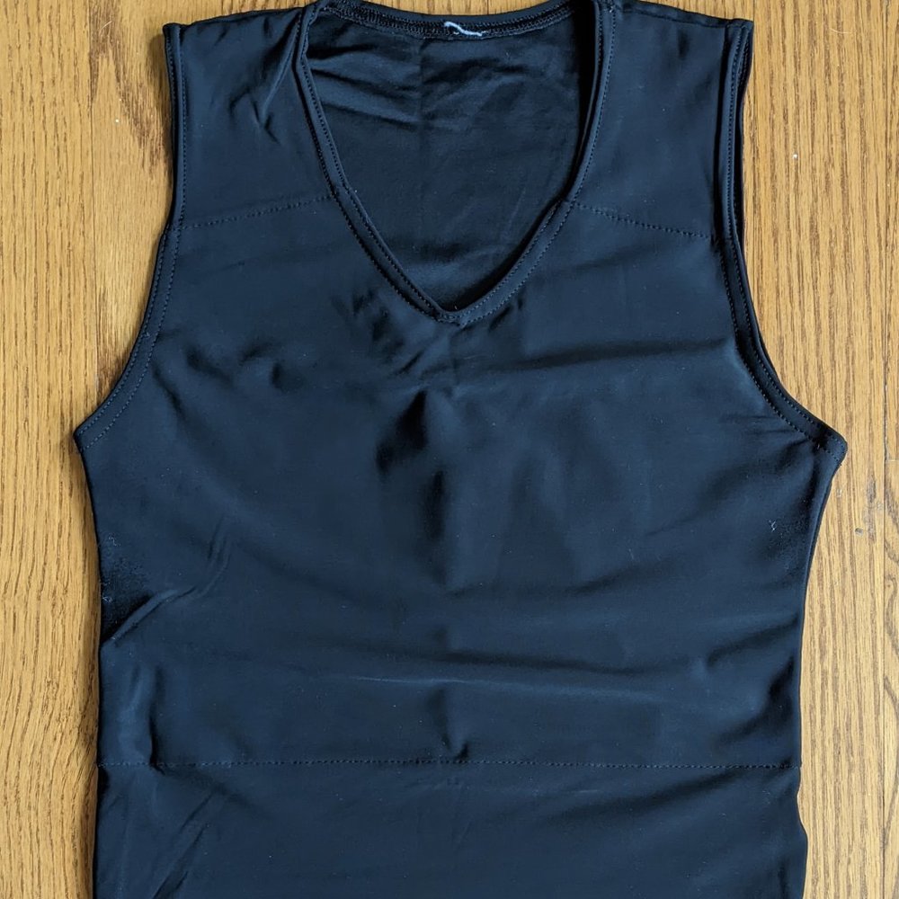GC2B Full Tank Chest Binder Compression Black FTM Transgender Non-Binary Medium